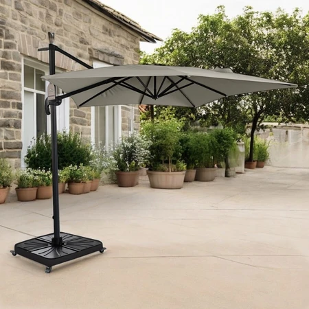 Diamond Cantilever Parasol Taupe 3X3M