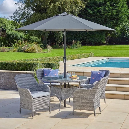 Santorini 4 Seat Dining Set