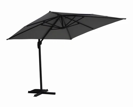 Diamond Cantilever Parasol Ash Grey 3x3m