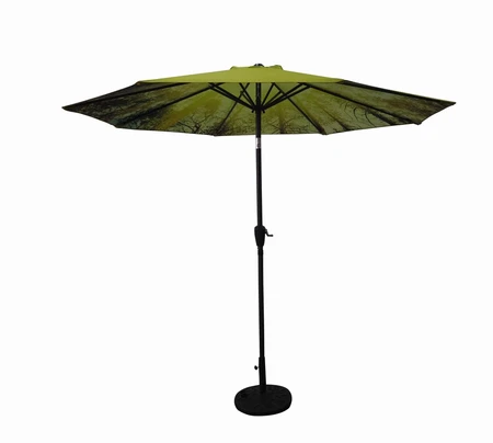 Diamond Garden Parasol Woodland Print 3m