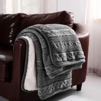 Cable Knit Sherpa Throws